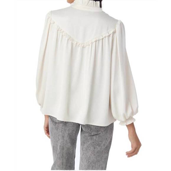 NEW CROSBY BY MOLLIE BURCH wells top in ivory - Picture 3 of 6